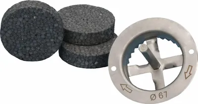 Immagine prodotto di Rondelle di polistirolo grafite CLICK 1000 pz WLG 031 tappi a disco Isolamento ETICS+ fresa Ø67