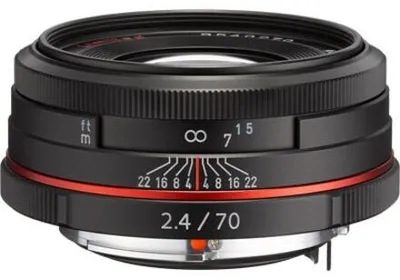Produktbild von Pentax HD DA 70mm F2.4 Limited, Teleobjektiv, 6/5, Pentax KAF, Autofokus