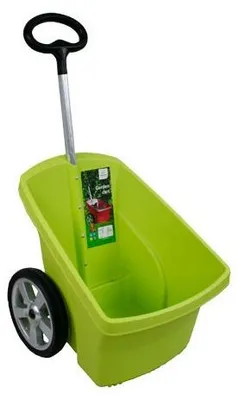 Image de Brouette Brouette de jardin 67 litres Brouette de jardin Diable de transport Diable de jardin Chariot à main Brouette à feuilles (vert)