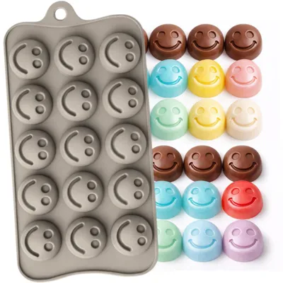 Productafbeelding van 3D siliconen chocoladevorm - Antiaanbakvorm voor het bakken van taarten, ijs, kaarsen, snoepjes en gelatine - Faccina