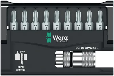 Image de Assortiment d'embouts WERA Bit-Check 10 Drywall 1