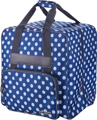 Produktbild von Phönix Overlocktasche Polka Dots blau