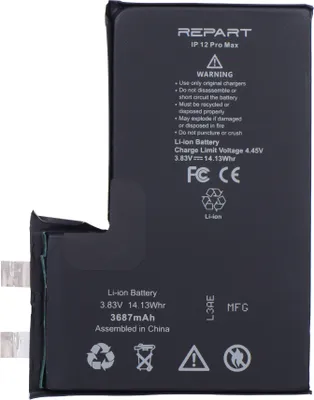 Obrázok produktu pre Akumulátor Tradebit pre Apple iPhone 12 Pro Max 3687 mAh bez BMS, akumulátor do mobilu, Li-Ion, náhradný akumulátor, batéria do smartfónu, oprava
