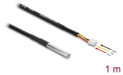 Obrázek produktu pro DeLOCK 91386, 1 m, Samec, Černá, Polyvinylchlorid (PVC), -20 - 80 °C