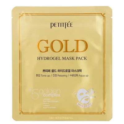 Produktbild von Petitfee Feuchtigkeits- und Beruhigungs-Hydrogel-Gesichtsmaske mit Gold, 32g