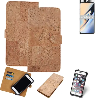 Produktbild von K-S-Trade Hülle kompatibel mit OnePlus 7  Kork Handyhülle Cover  Schutzhülle TPU Case Bumper in Hellbraun, (1x)