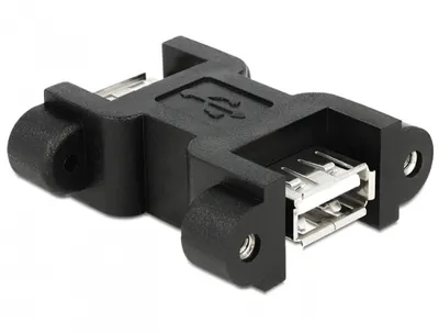 Produktbild von USB 2.0 Adapter Typ A Buchse zu Buchse mit Schraubanschluss