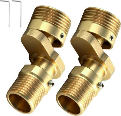 Produktbild von Exzentrischer S-Bogen 1-2 zu 3-4 - 360° drehbarer Adapter für Duscharmaturen - Verstellbarer S-Bogen (0-40°) für Wandarmaturen - Für Badezimmer