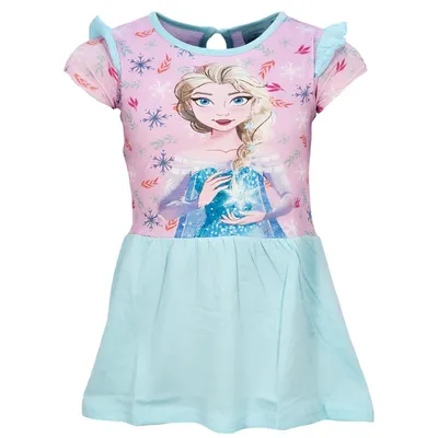 Produktbild von Disney Die EIskönigin Elsa Kinder Mädchen Sommerkleid Kleid Gr 98-128 Baumwolle – 128