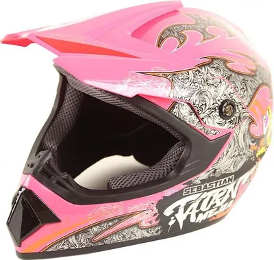 Produktbild von Crosshelm Helm Kinderhelm Motorradhelm Motocross Quad Mejia Pink Größe M