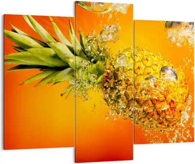 Produktbild von Bild auf Leinwand - Leinwandbild - Karibik ananas frucht gesund - 130x100cm - Wand Bild - Wanddeko - Leinwanddruck - Bilder - Kunstdruck - Wanddekoration - Leinwand bilder - Wandkunst - CB130x100-2209
