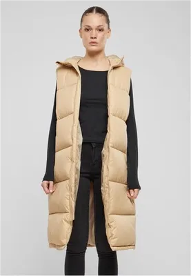 Immagine prodotto di Urban Classics - Gilet con cappuccio lungo da donna unionbeige - XS