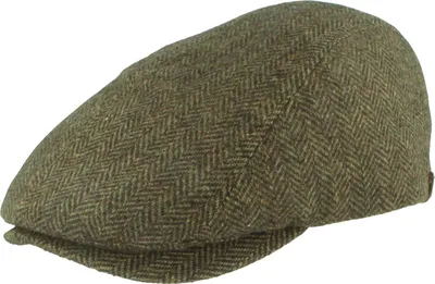 Obrázek produktu pro Balke, elegantní čepice typu flatcap, vzor "rybí kost", zelená, velikost 59