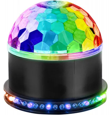 Obrázek produktu pro RGB LED disko koule PBM-9, napájení přes USB, černá