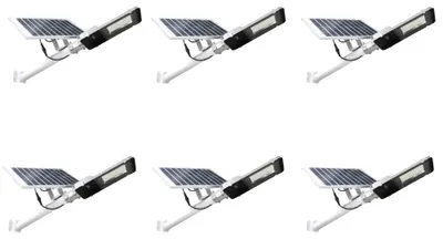 Obrázek produktu pro Solární pouliční lampa, vysoce výkonné venkovní osvětlení, LED reflektory, vodotěsné, 6 kusů