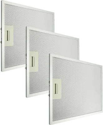 Produktbild von vhbw 3x Filter Metallfettfilter kompatibel mit Klarstein Hektor Eco 10034864, 10034865 Dunstabzugshaube, Aluminium