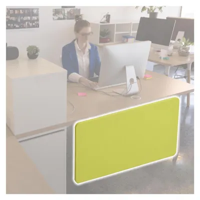 Zdjęcie produktu dla Panel prywatności do stanowisk pracy z regulacją wysokości, 35 x 155 cm