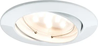 Produktbild von Paulmann Premium Einbauleuchten Set Coin klar rund schwenkbar LED 3x6,8W 2700K 230V 51mm Weiß matt/Alu Zink