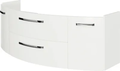 Produktbild von Jungborn Waschtischunterschrank VENTITRE BxHxT 140 x 49,2 x 48 cm Frontfarbe weiß hochglanz