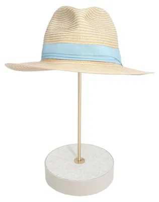 Hutständer aus Leinen, 35,8 cm, mit Golddetails