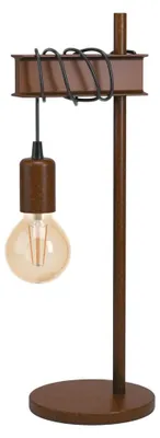 Image de Lampe de table Eglo 43525 TOWNSHEND 4 E27 10 W brun antique
