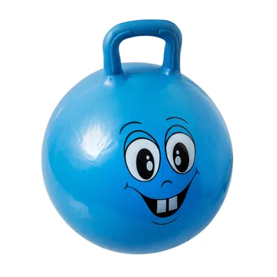 Produktbild von Idena Hüpfball Happy Face blau, 1 St.
