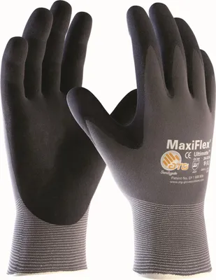 Produktbild von ATG MaxiFlexATG® Nylon-Strickhandschuhe MaxiFlex® Ultimate™ (34-874), 2440, grau/schwarz , Größe 9 (L)
