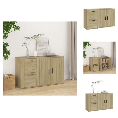 Immagine prodotto di vidaXL Credenza rovere Sonoma 100x33x59,5 cm materiale legno - Credenze