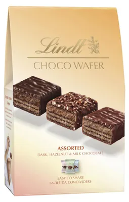 Zdjęcie produktu dla Lindt Choco Wafer, mieszanka różnych smaków, 138g