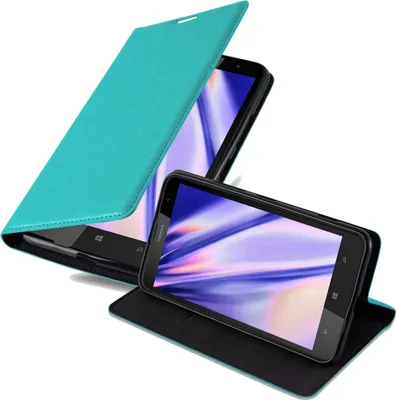 Obrázek produktu pro Pouzdro Cadorabo pro Nokia Lumia 1320 Protective Case in Turquoise Kryt na mobilní telefon s magnetickým zavíráním