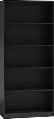 Produktbild von CDF Bücherregal R80 | Farbe: schwarz | Breite: 80 Zentimeter | Für Wohnzimmer, Büro und Arbeitszimmer | Regal für Bücher und Spielzeug