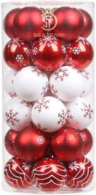 Productafbeelding van Famanu kerstballen set, 24 stuks - glanzend, 6 cm