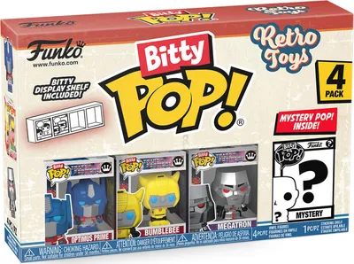 Produktbild von Retro Toys - Optimus Prime Bumblebee Megatron Bitty Pop! Funko