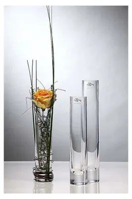 Produktbild von Glasvase, Blumenvase Höhe 30 cm Durchmesser 5 cm rund transparent