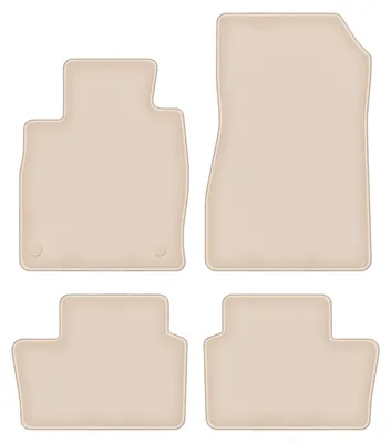 Produktbild von DURBAN Beige Velours-Fußmatten-Set für Nissan Juke II F16 Crossover (2019-)