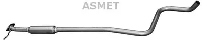 Produktbild von ASMET 07.179 Mittelschalldämpfer Schalldämpfer für FORD Fiesta Mk6 Schrägheck (JA8, JR8) Fiesta Mk6 Kastenwagen