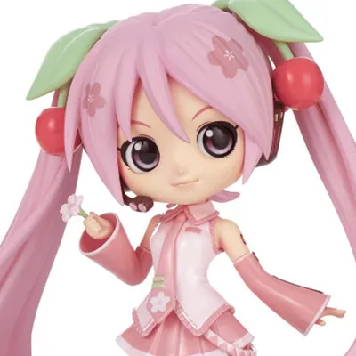 Imagen del producto de Vocaloid - Figura Hatsune Miku Q Posket Sakura Ver.B - Banpresto