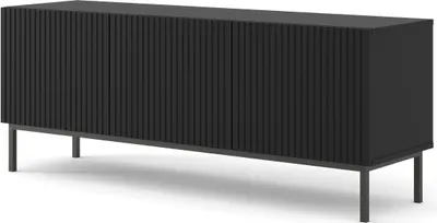 Produktbild von FURNLUX Fernsehtisch Ravenna B Schwarz 150cm / Hauptfarbe: Schwarz / Abmessungen: 150 x 58 x 42 cm