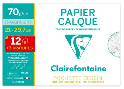 Produktbild von Clairefontaine Transparentpapier DIN A4 Aktionspack