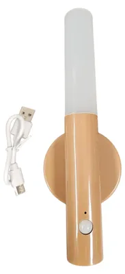 Obrázek produktu pro LED noční světlo se senzorem pohybu - magnetické, bezdrátové, dobíjecí (USB)-Hnědý