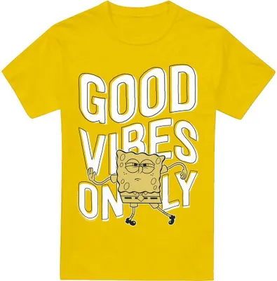 Obrázek produktu pro SpongeBob SquarePants - "Good Vibes Only" Tričko pro ženy TV6427 (M) (Žlutá)