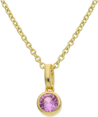 Produktbild von JuwelmaLux Anhänger 925/000 Sterling Silber vergoldet Geburtsstein Oktober JL16-02-0671
