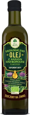 Zdjęcie produktu dla OLEJ Z OSTROPESTU PLAMISTEGO TŁOCZONY NA ZIMNO100 ml - DARY NATURY