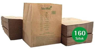 Zdjęcie produktu dla Worki kompostowalne na odpady organiczne 7L papierowe 160 sztuk zestaw