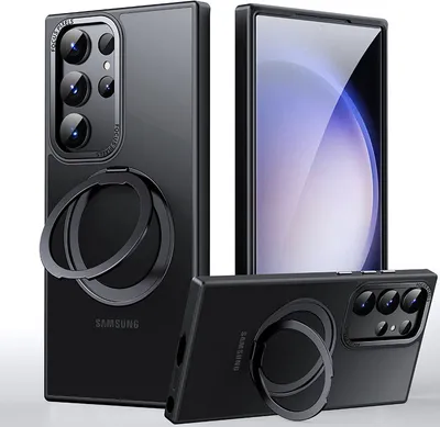 Produktbild von INF Handyhülle mit magnetischem Ständer für Samsung Schwarz Samsung S23 Ultra