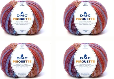 Immagine prodotto di 4x DMC Pirouette – filato morbido e di facile manutenzione, realizzato al 100% in acrilico (Colore 844)