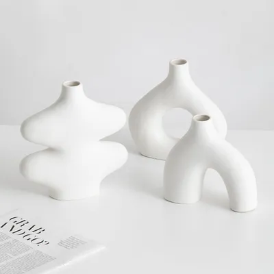 Produktbild von Keramische Vase Set für Wohnzimmer Dekoration Boho Stil