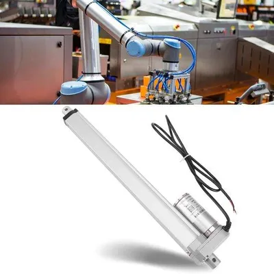 Immagine prodotto di Motore lineare a 12 V con corsa di 150 mm e carico massimo di 40 kg, adatto per apriporta elettrici e applicazioni automatiche che richiedono un azionamento fluido