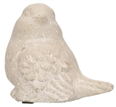 Produktbild von Gartenskulptur Vogel - Sperling - weis - 8 cm - polystone
