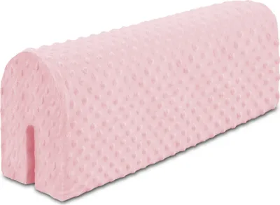 Produktbild von Bettkantenschutz für Kinderbetten 70 cm - Schutz für Bettrahmen Kantenschutz Kinder Babybett Rosa Minky